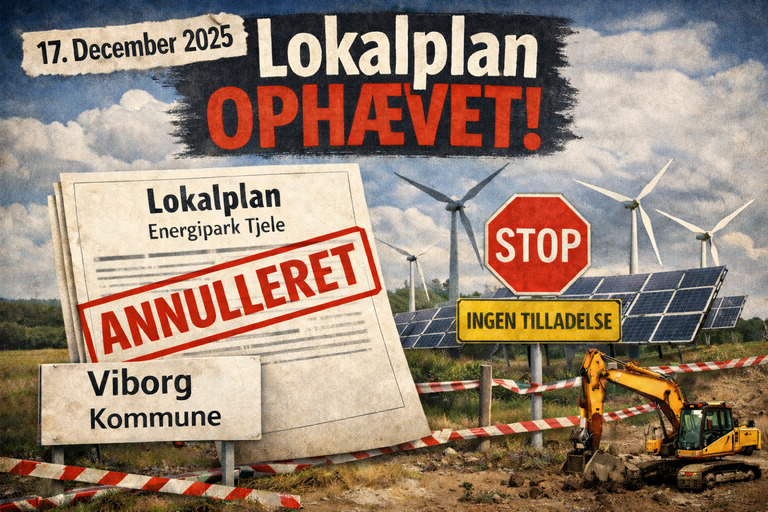 Lokalplan for vind- og solcelleprojekt ved Sjørring ophævet